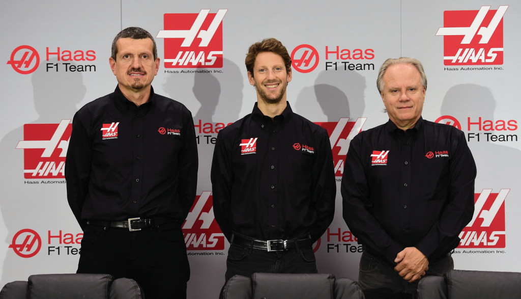 Gunther Steiner, Romain Grosjean, Gene Haas